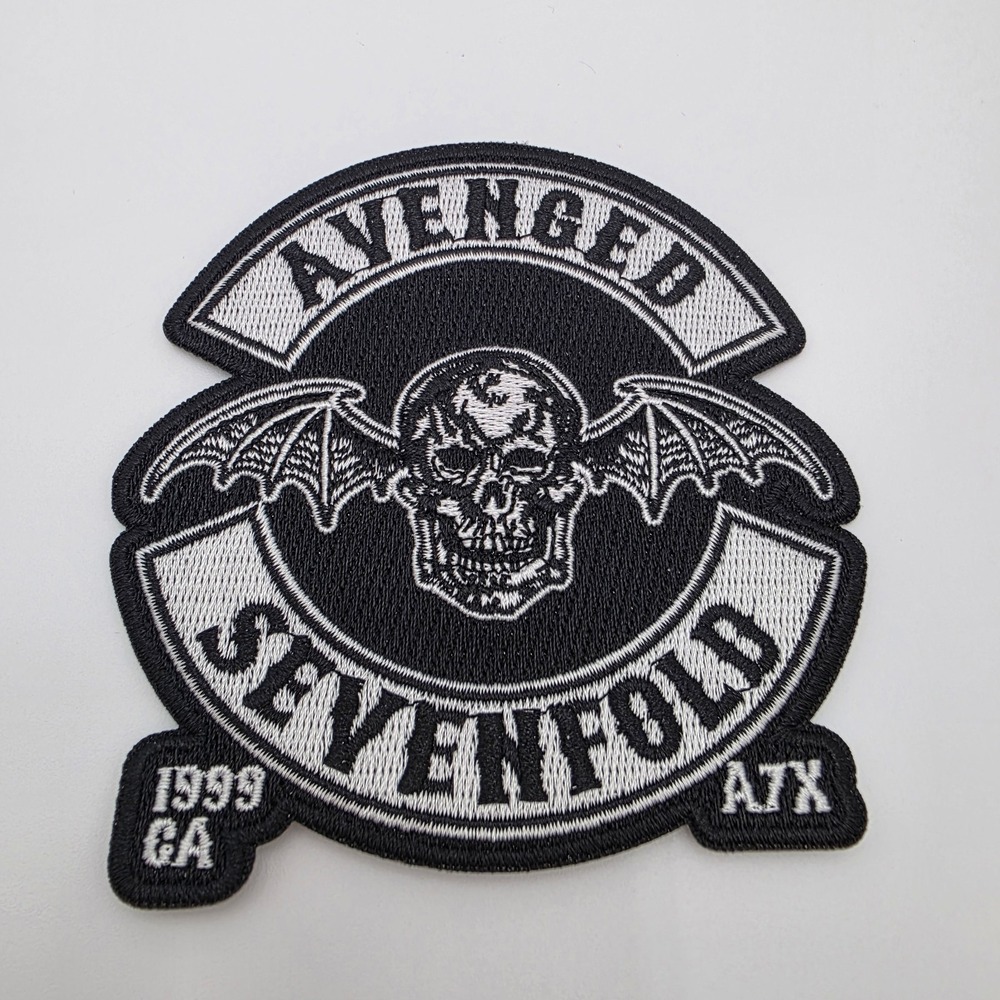 NEW - Avenged Sevenfold Rock Band 4" Patch Deathbat Crest Embroidered Iron On